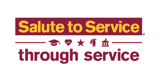 Salute to service through service 