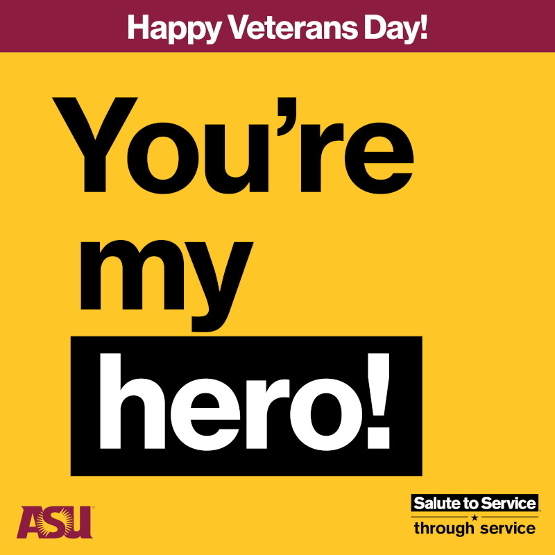 You're my hero!